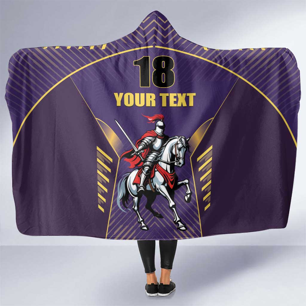 Custom Trinidad and Tobago Cricket Hooded Blanket Go Champion Knight Riders - Wonder Print Shop