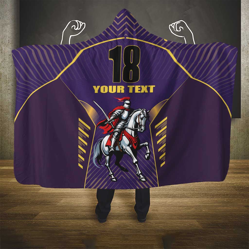 Custom Trinidad and Tobago Cricket Hooded Blanket Go Champion Knight Riders - Wonder Print Shop