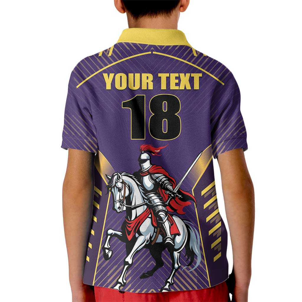 Custom Trinidad and Tobago Cricket Kid Polo Shirt Go Champion Knight Riders - Wonder Print Shop