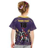 Custom Trinidad and Tobago Cricket Kid T Shirt Go Champion Knight Riders - Wonder Print Shop