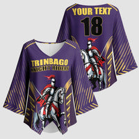 Custom Trinidad and Tobago Cricket Kimono Sleeve Blouse Go Champion Knight Riders - Wonder Print Shop