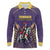 Custom Trinidad and Tobago Cricket Long Sleeve Polo Shirt Go Champion Knight Riders - Wonder Print Shop