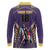 Custom Trinidad and Tobago Cricket Long Sleeve Polo Shirt Go Champion Knight Riders - Wonder Print Shop