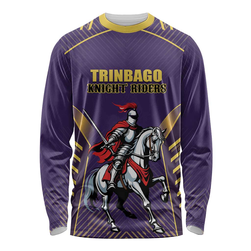 Custom Trinidad and Tobago Cricket Long Sleeve Shirt Go Champion Knight Riders - Wonder Print Shop