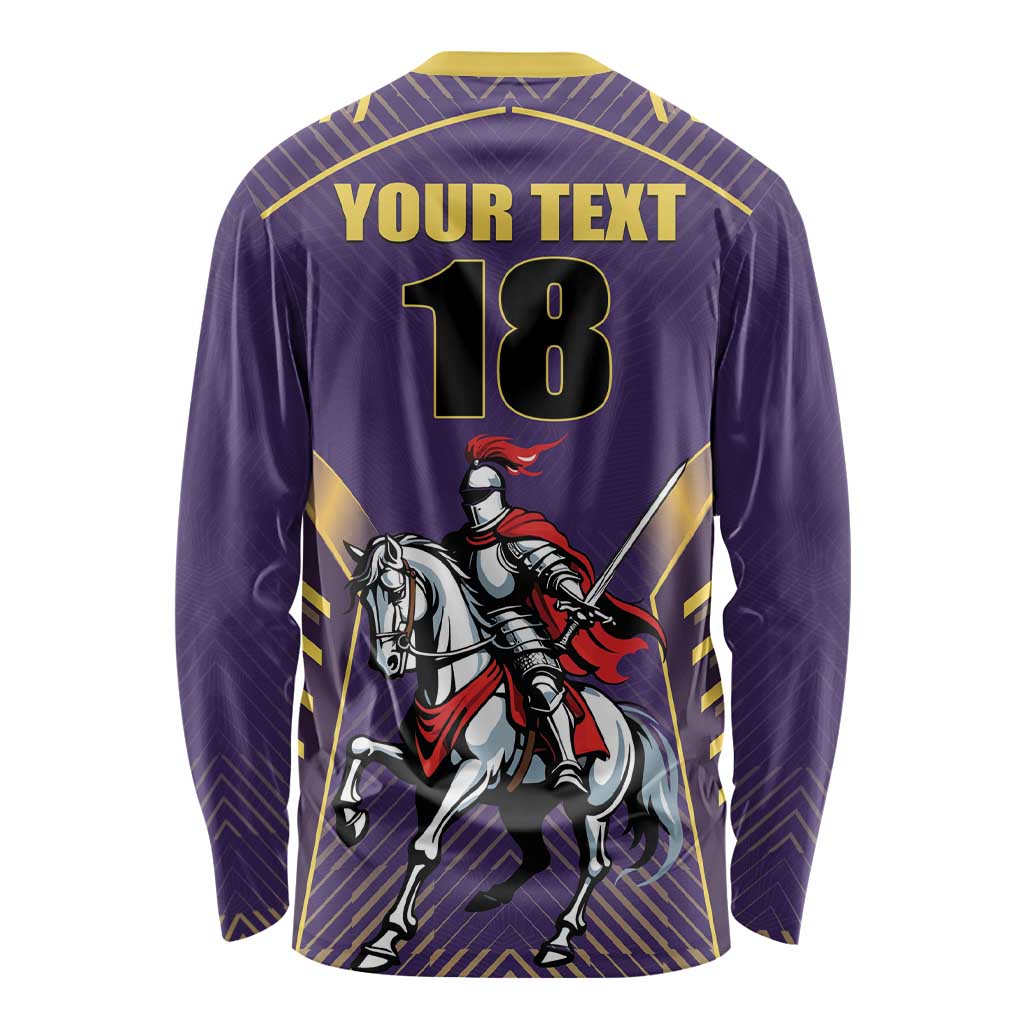 Custom Trinidad and Tobago Cricket Long Sleeve Shirt Go Champion Knight Riders - Wonder Print Shop