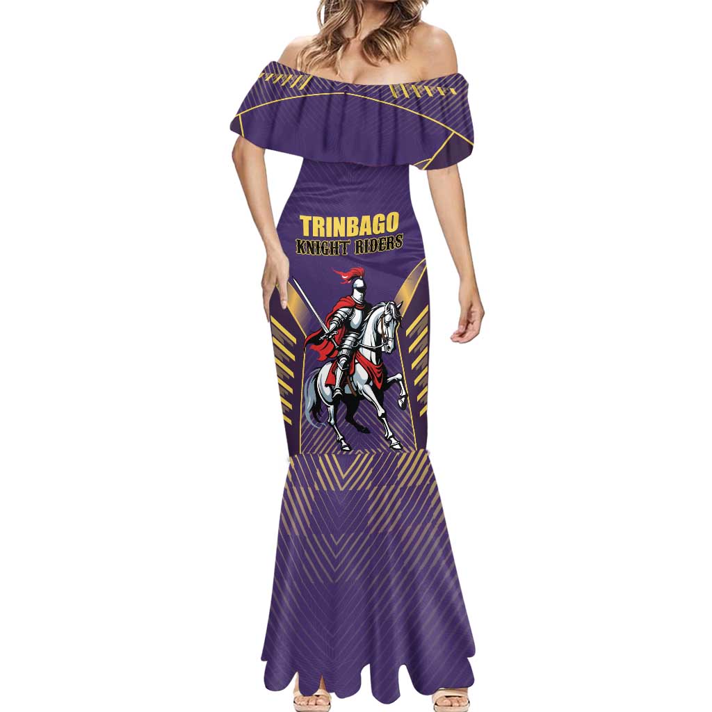 Custom Trinidad and Tobago Cricket Mermaid Dress Go Champion Knight Riders - Wonder Print Shop