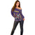 Custom Trinidad and Tobago Cricket Off Shoulder Sweater Go Champion Knight Riders - Wonder Print Shop