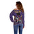 Custom Trinidad and Tobago Cricket Off Shoulder Sweater Go Champion Knight Riders - Wonder Print Shop