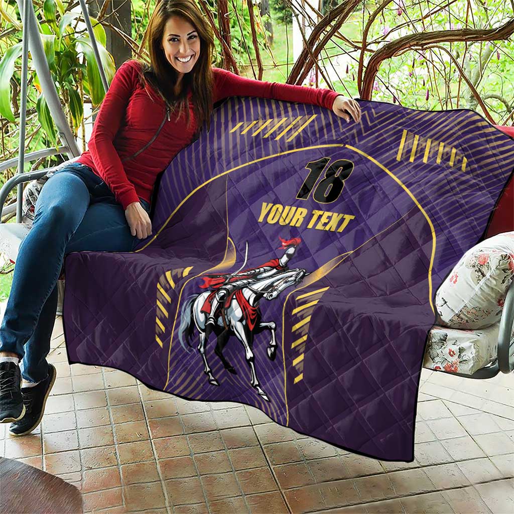Custom Trinidad and Tobago Cricket Quilt Go Champion Knight Riders - Wonder Print Shop