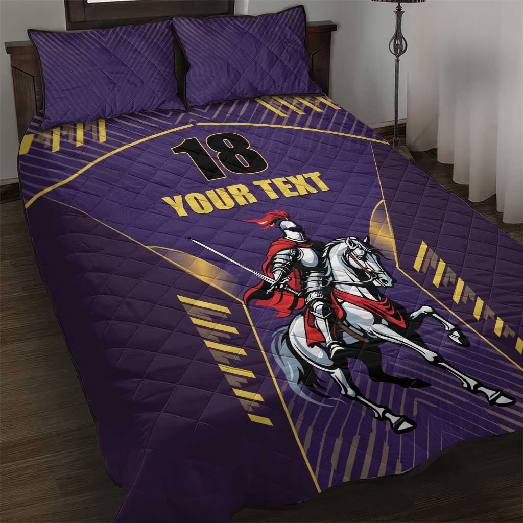 Custom Trinidad and Tobago Cricket Quilt Bed Set Go Champion Knight Riders - Wonder Print Shop