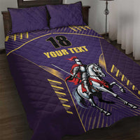 Custom Trinidad and Tobago Cricket Quilt Bed Set Go Champion Knight Riders - Wonder Print Shop