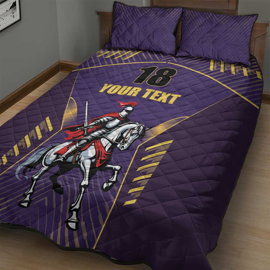 Custom Trinidad and Tobago Cricket Quilt Bed Set Go Champion Knight Riders - Wonder Print Shop
