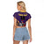 Custom Trinidad and Tobago Cricket Raglan Cropped T Shirt Go Champion Knight Riders - Wonder Print Shop