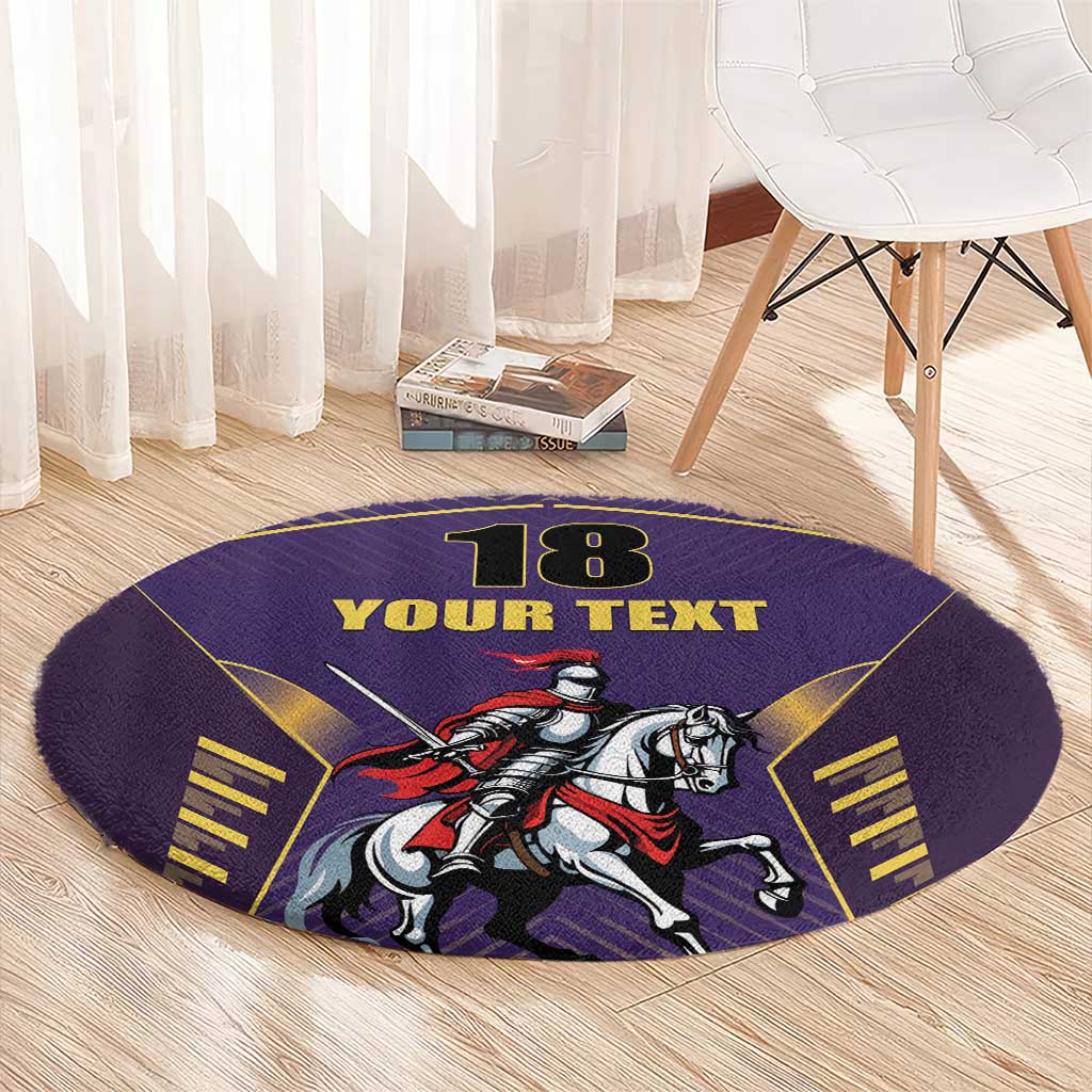 Custom Trinidad and Tobago Cricket Round Carpet Go Champion Knight Riders - Wonder Print Shop