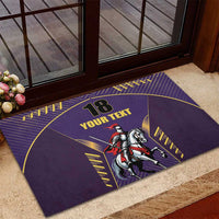 Custom Trinidad and Tobago Cricket Rubber Doormat Go Champion Knight Riders - Wonder Print Shop