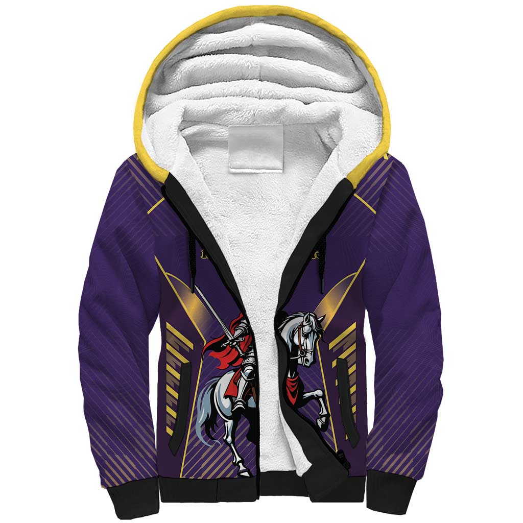 Custom Trinidad and Tobago Cricket Sherpa Hoodie Go Champion Knight Riders - Wonder Print Shop