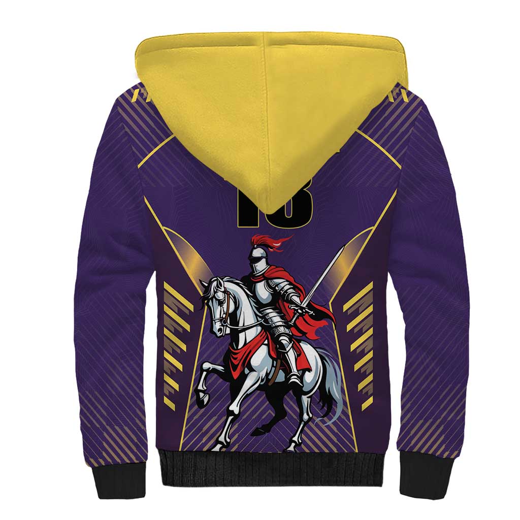 Custom Trinidad and Tobago Cricket Sherpa Hoodie Go Champion Knight Riders - Wonder Print Shop