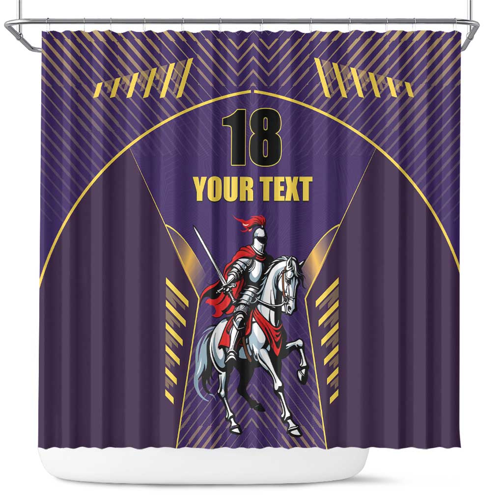 Custom Trinidad and Tobago Cricket Shower Curtain Go Champion Knight Riders - Wonder Print Shop