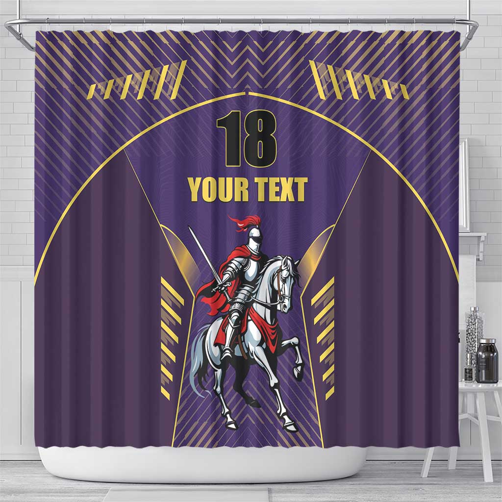 Custom Trinidad and Tobago Cricket Shower Curtain Go Champion Knight Riders - Wonder Print Shop