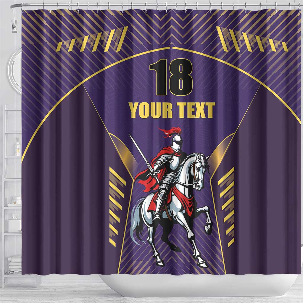 Custom Trinidad and Tobago Cricket Shower Curtain Go Champion Knight Riders - Wonder Print Shop