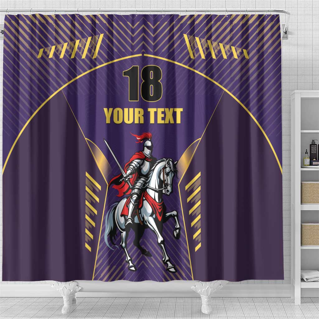 Custom Trinidad and Tobago Cricket Shower Curtain Go Champion Knight Riders - Wonder Print Shop