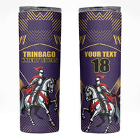 Custom Trinidad and Tobago Cricket Skinny Tumbler Go Champion Knight Riders - Wonder Print Shop