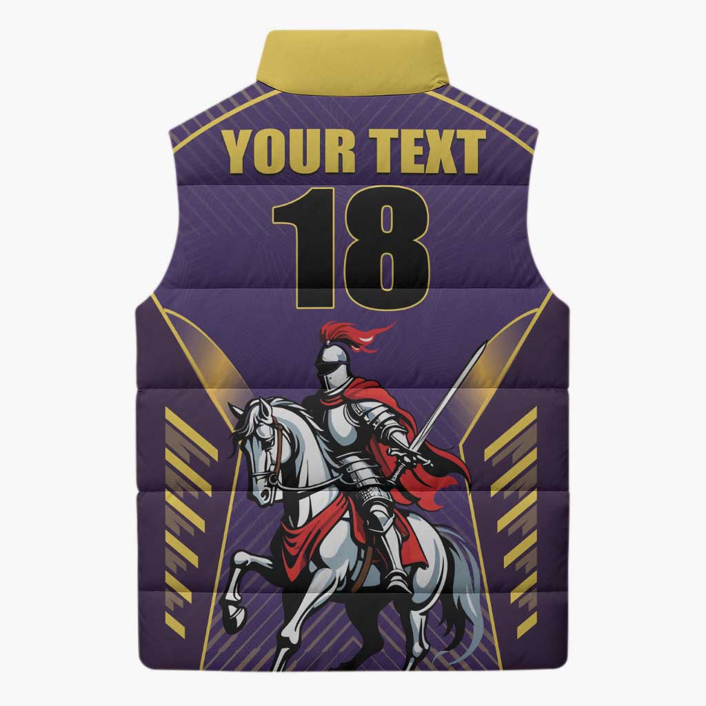 Custom Trinidad and Tobago Cricket Sleeveless Puffer Jacket Go Champion Knight Riders - Wonder Print Shop