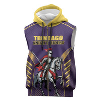 Custom Trinidad and Tobago Cricket Sleeveless Zip Hoodie Go Champion Knight Riders - Wonder Print Shop