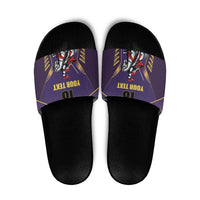 Custom Trinidad and Tobago Cricket Slide Sandals Go Champion Knight Riders - Wonder Print Shop