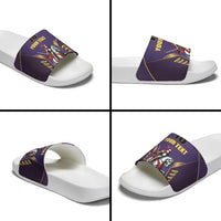 Custom Trinidad and Tobago Cricket Slide Sandals Go Champion Knight Riders - Wonder Print Shop