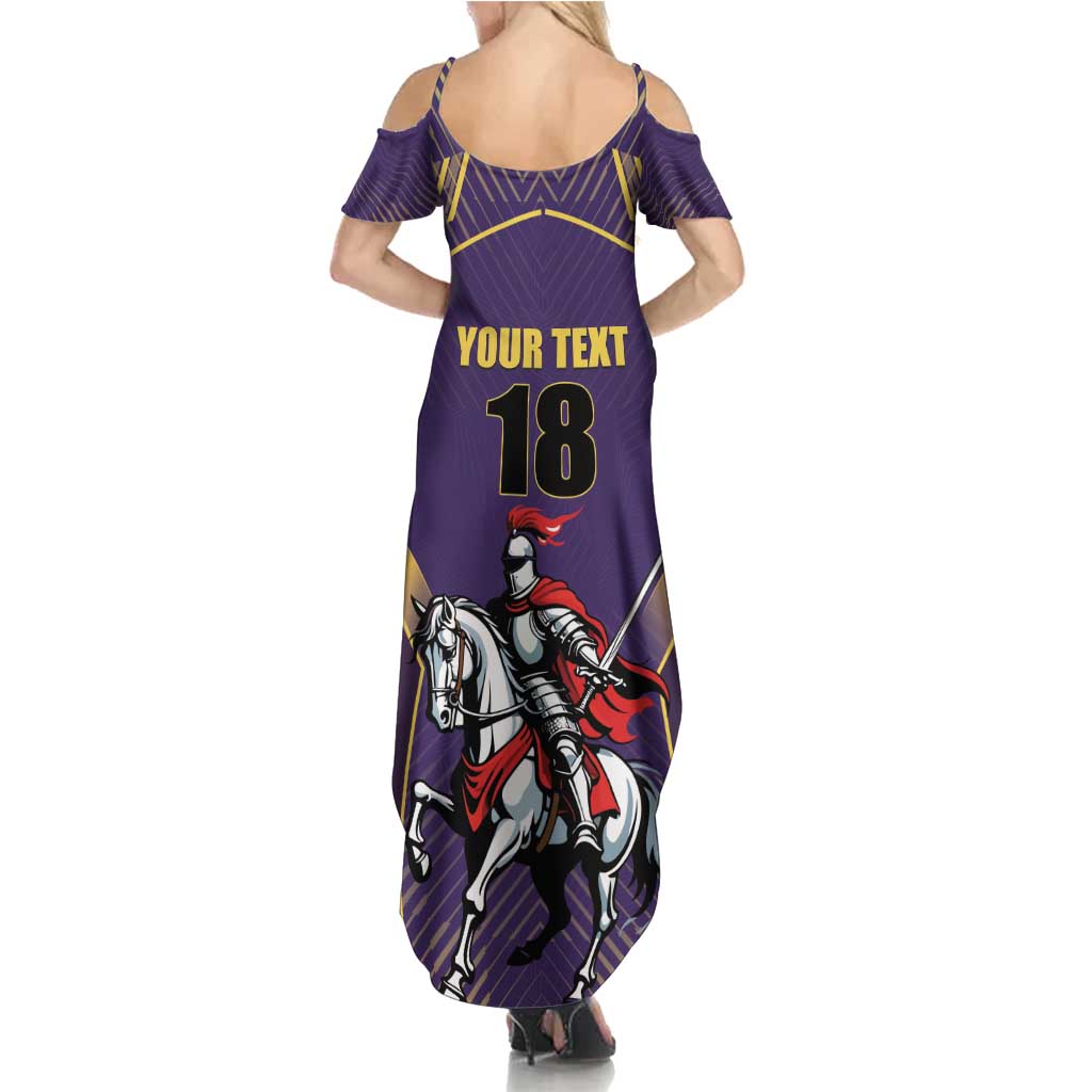 Custom Trinidad and Tobago Cricket Summer Maxi Dress Go Champion Knight Riders - Wonder Print Shop