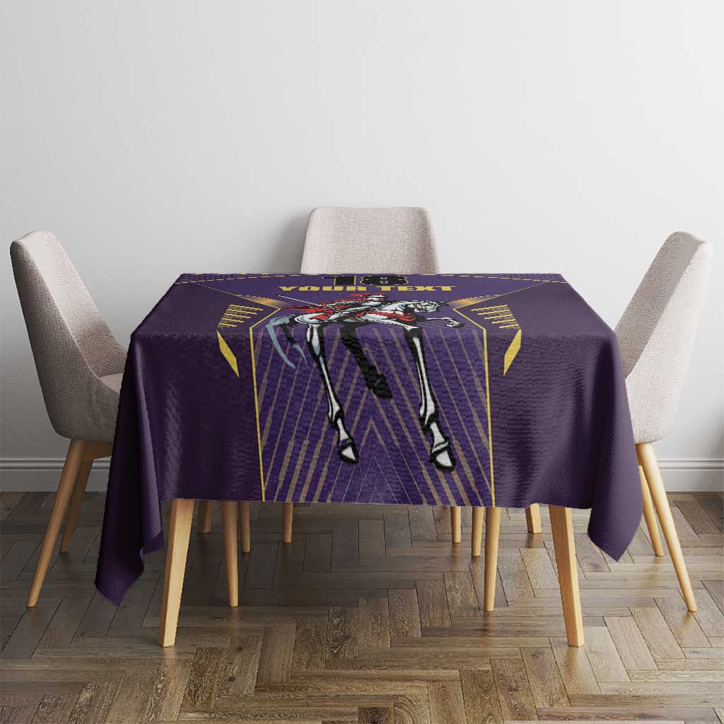 Custom Trinidad and Tobago Cricket Tablecloth Go Champion Knight Riders - Wonder Print Shop