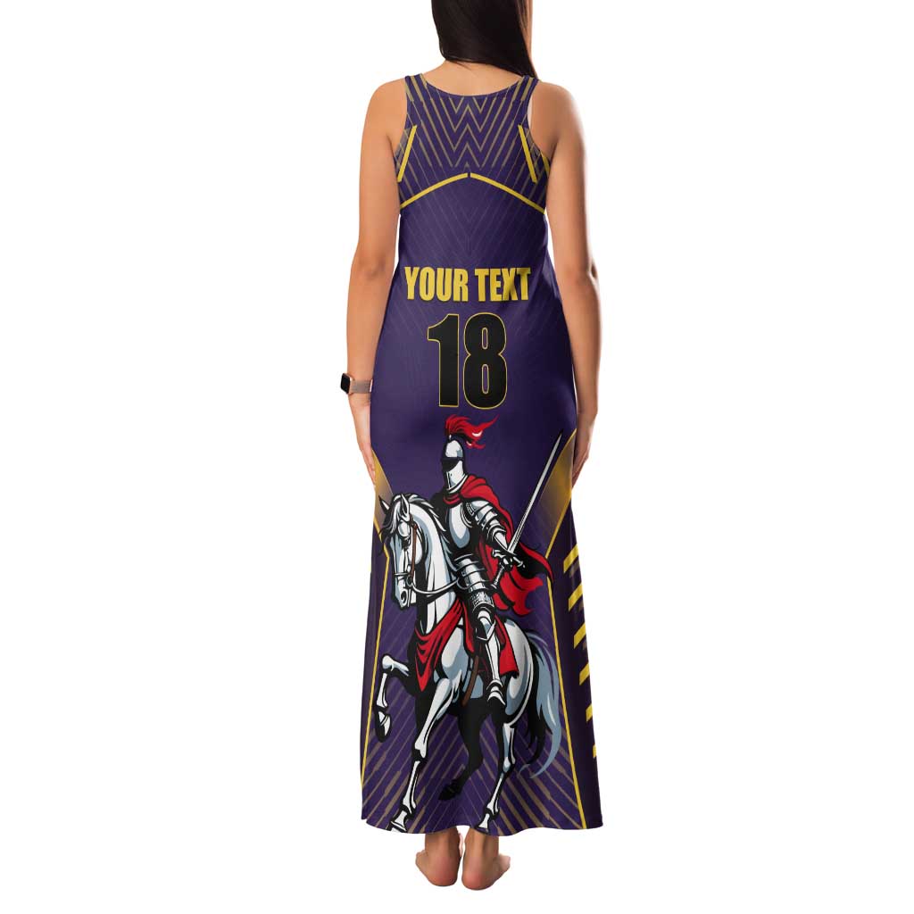 Custom Trinidad and Tobago Cricket Tank Maxi Dress Go Champion Knight Riders - Wonder Print Shop