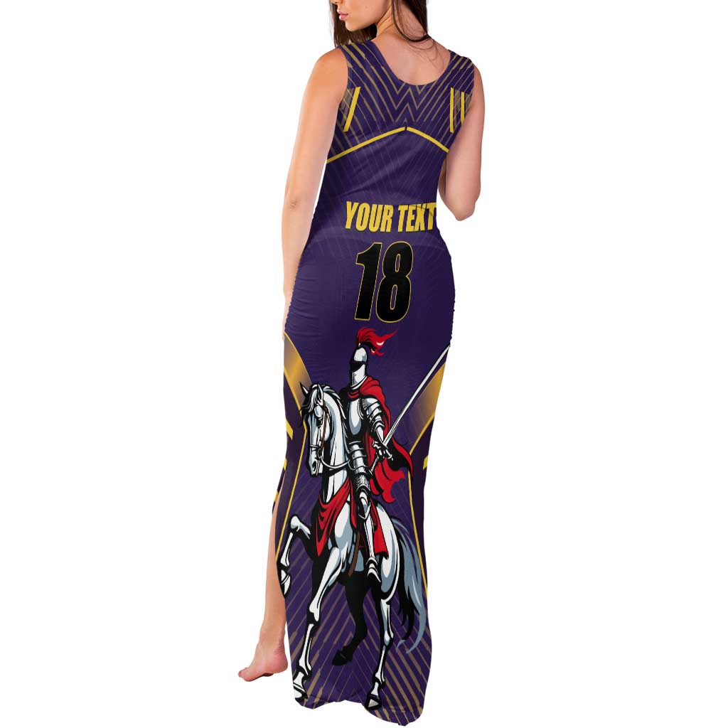 Custom Trinidad and Tobago Cricket Tank Maxi Dress Go Champion Knight Riders - Wonder Print Shop