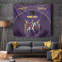 Custom Trinidad and Tobago Cricket Tapestry Go Champion Knight Riders - Wonder Print Shop