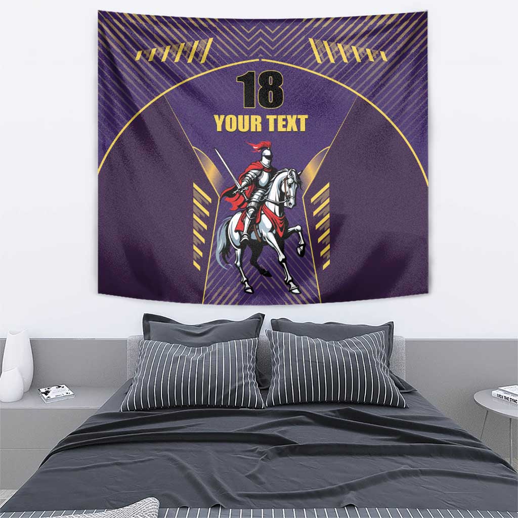 Custom Trinidad and Tobago Cricket Tapestry Go Champion Knight Riders - Wonder Print Shop