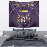 Custom Trinidad and Tobago Cricket Tapestry Go Champion Knight Riders - Wonder Print Shop