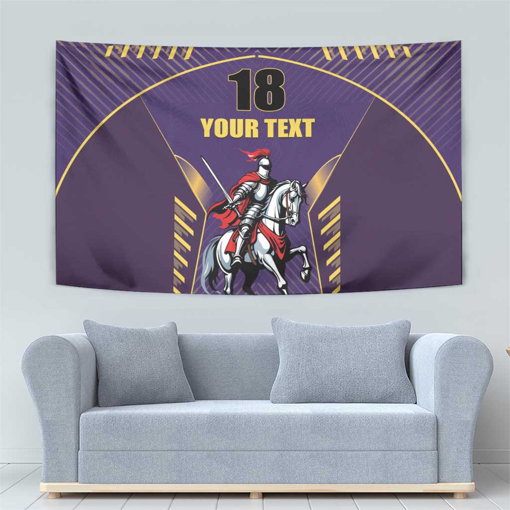 Custom Trinidad and Tobago Cricket Tapestry Go Champion Knight Riders - Wonder Print Shop