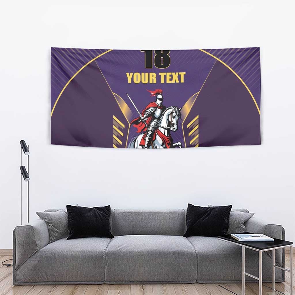 Custom Trinidad and Tobago Cricket Tapestry Go Champion Knight Riders - Wonder Print Shop