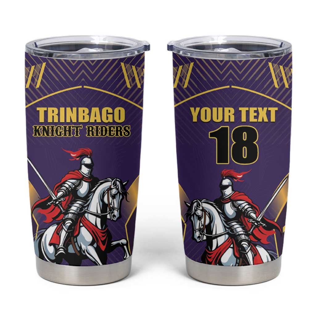 Custom Trinidad and Tobago Cricket Tumbler Cup Go Champion Knight Riders - Wonder Print Shop