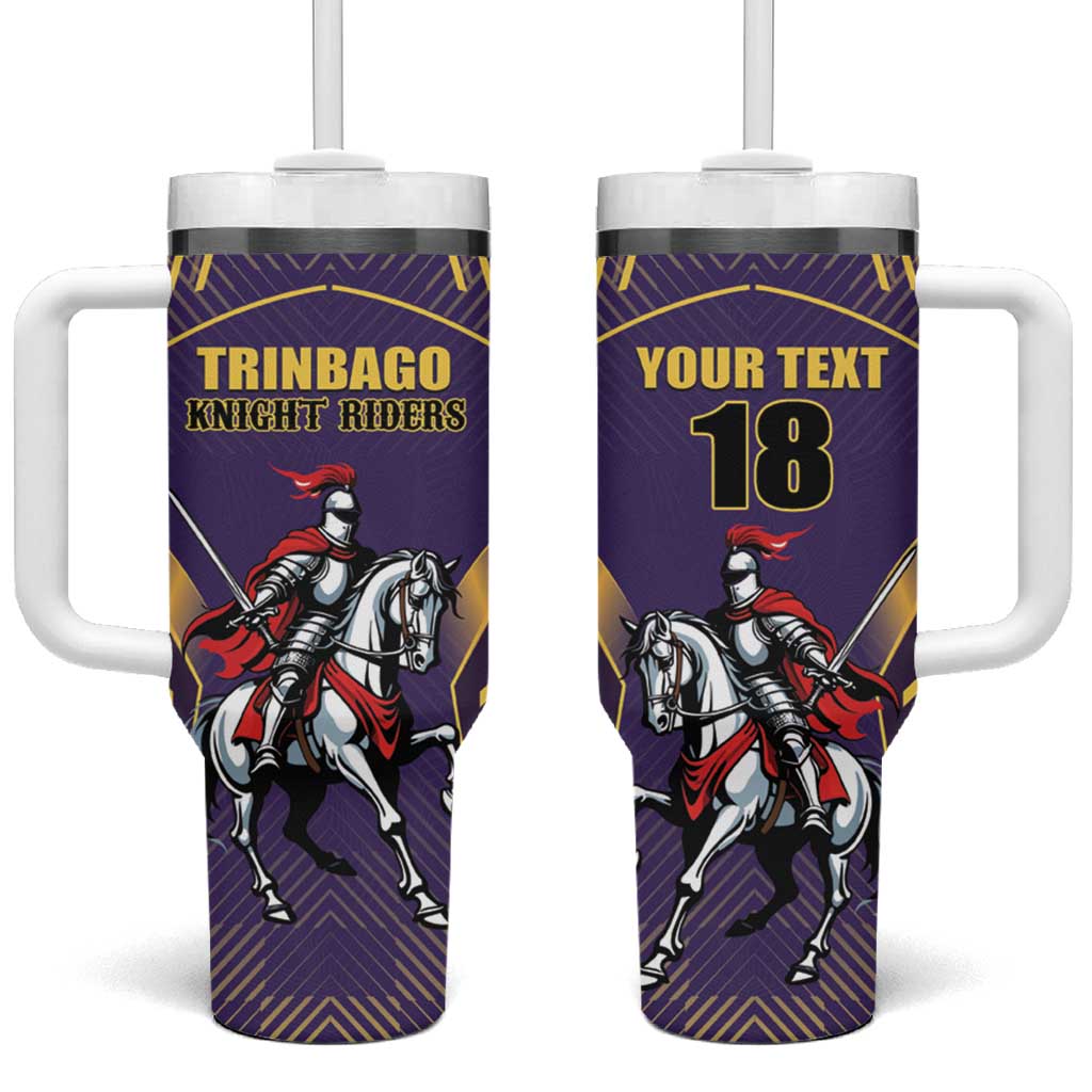 Custom Trinidad and Tobago Cricket Tumbler With Handle Go Champion Knight Riders - Wonder Print Shop