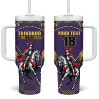 Custom Trinidad and Tobago Cricket Tumbler With Handle Go Champion Knight Riders - Wonder Print Shop