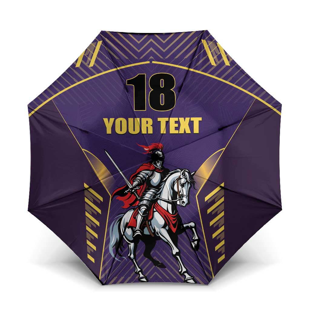 Custom Trinidad and Tobago Cricket Umbrella Go Champion Knight Riders - Wonder Print Shop