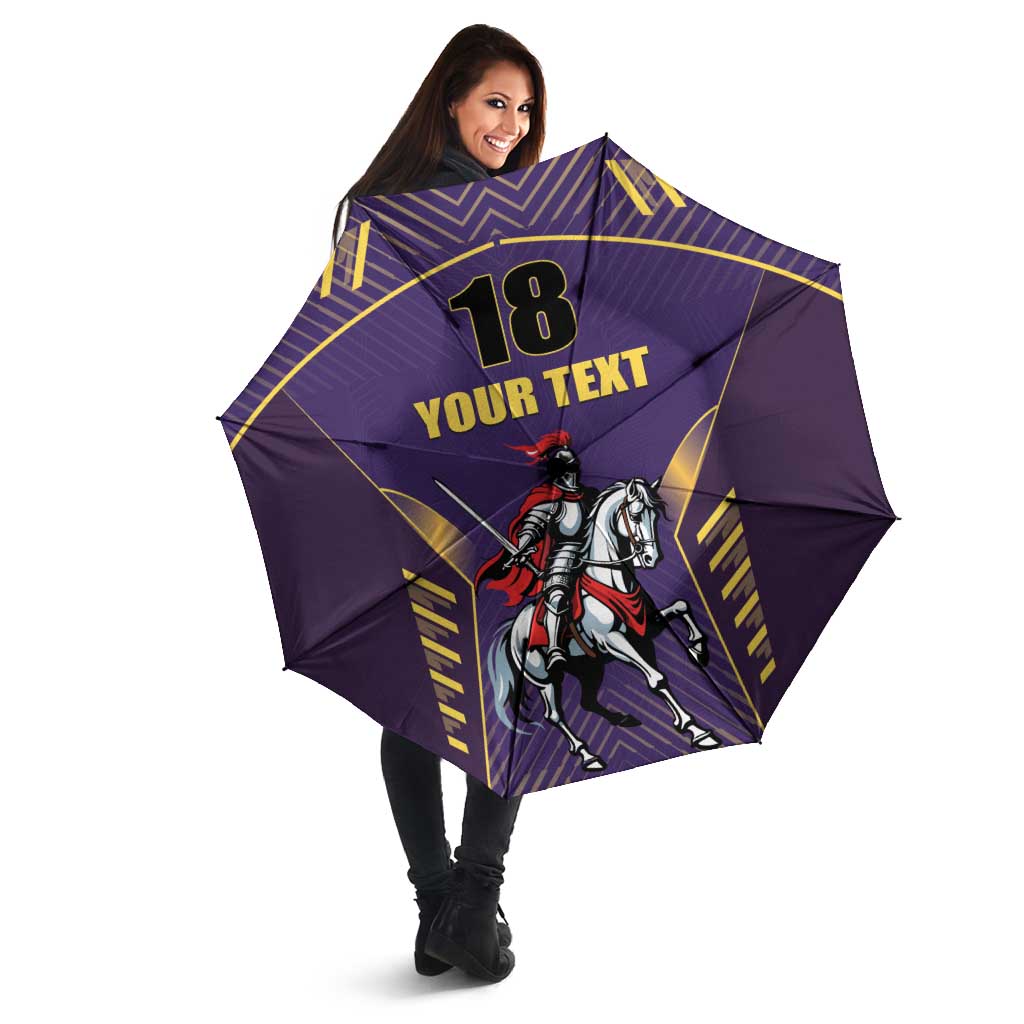 Custom Trinidad and Tobago Cricket Umbrella Go Champion Knight Riders - Wonder Print Shop