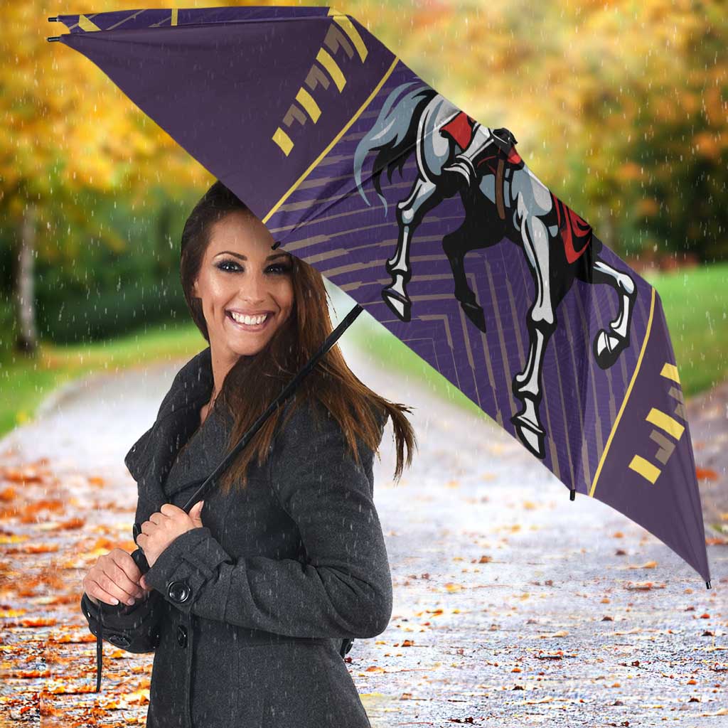 Custom Trinidad and Tobago Cricket Umbrella Go Champion Knight Riders - Wonder Print Shop