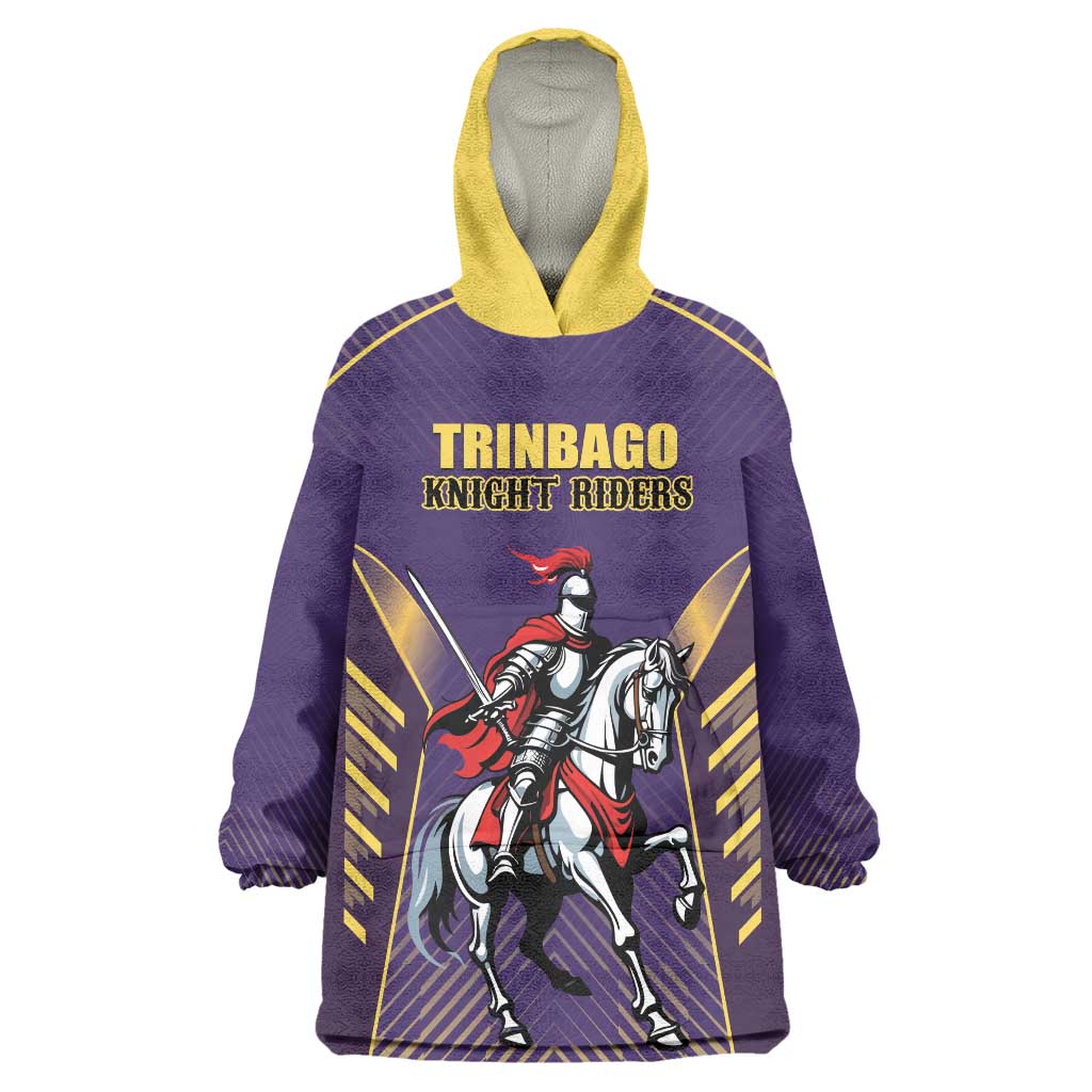 Custom Trinidad and Tobago Cricket Wearable Blanket Hoodie Go Champion Knight Riders - Wonder Print Shop