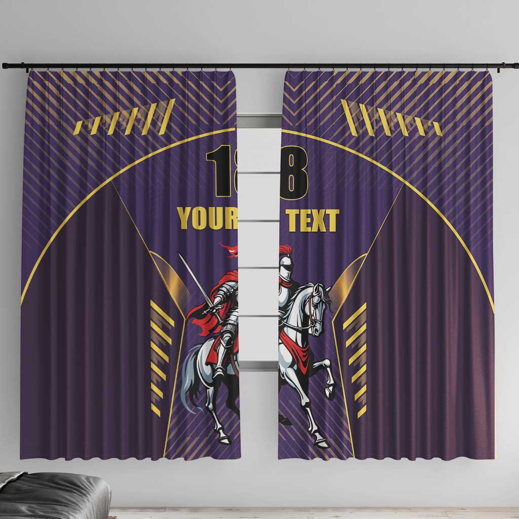 Custom Trinidad and Tobago Cricket Window Curtain Go Champion Knight Riders - Wonder Print Shop