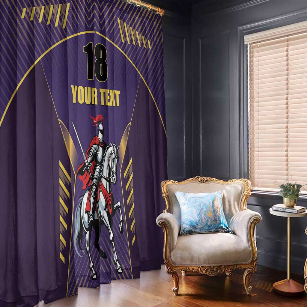 Custom Trinidad and Tobago Cricket Window Curtain Go Champion Knight Riders - Wonder Print Shop
