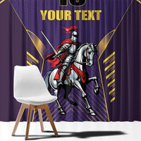 Custom Trinidad and Tobago Cricket Window Curtain Go Champion Knight Riders - Wonder Print Shop