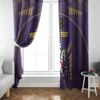 Custom Trinidad and Tobago Cricket Window Curtain Go Champion Knight Riders - Wonder Print Shop